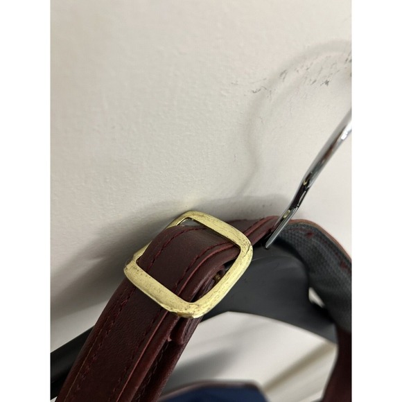 Vintage Samsonite Overnight Bag Blue Canvas 10in Carry On Weekender Shoulder Bag - Picture 7 of 10